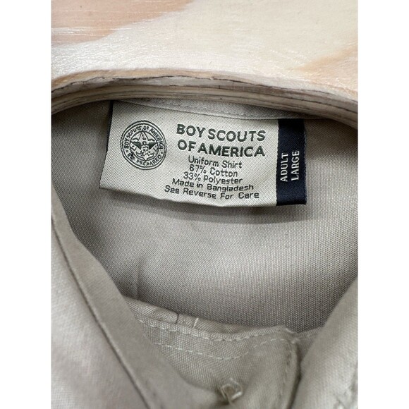Boy Scouts Of America  Uniform Shirt w/ Patches L  good condition - Picture 6 of 11